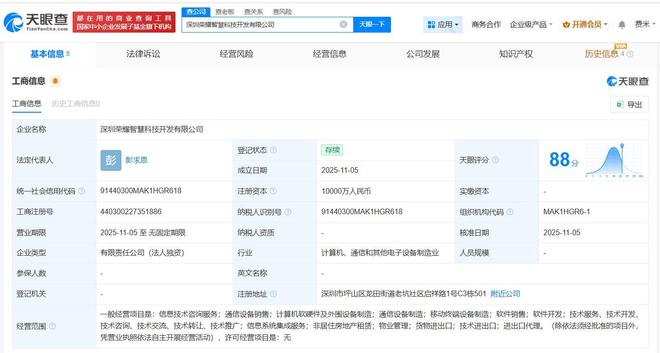 榮耀新動作 1億元成立智慧科技開發公司，加碼軟硬件布局